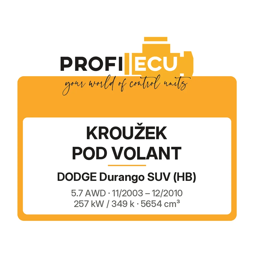 Etiketa ProfiECU: Kroužek pod volant pro Dodge Durango SUV 5.7 AWD 257 kW