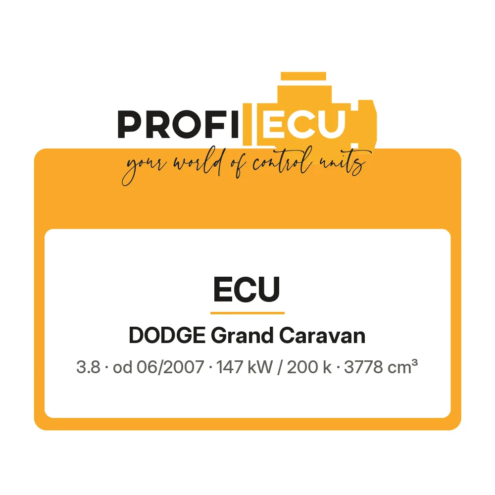 Etiketa ProfiECU: ECU pro Dodge Grand Caravan 3.8 147 kW