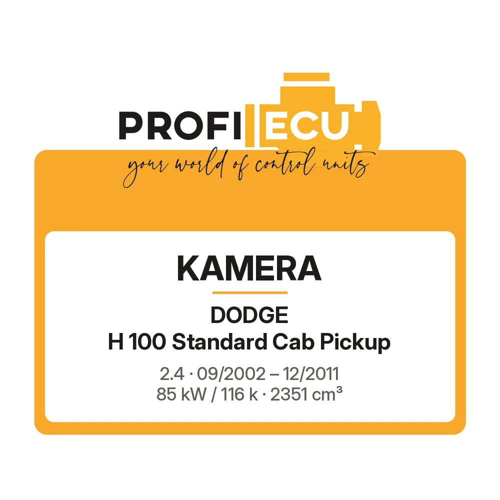 Etiketa ProfiECU: Kamera pro Dodge H 100 Standard Cab Pickup 2.4 85 kW