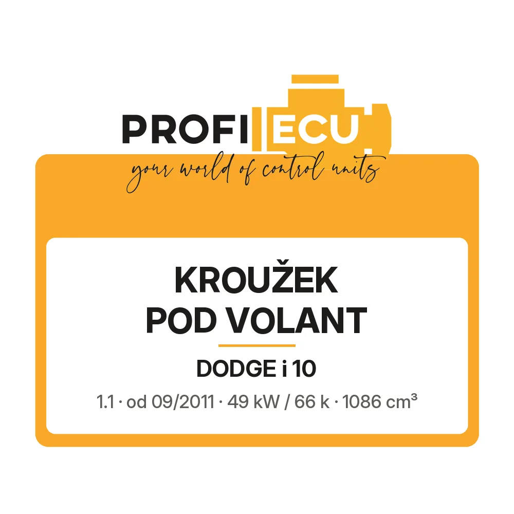 Etiketa ProfiECU: Kroužek pod volant pro Dodge i 10 1.1 49 kW