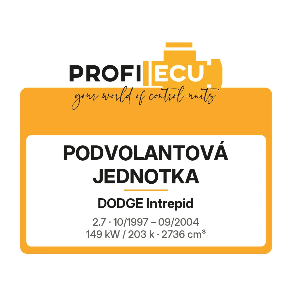 Etiketa ProfiECU: Podvolantová jednotka pro Dodge Intrepid 2.7 149 kW
