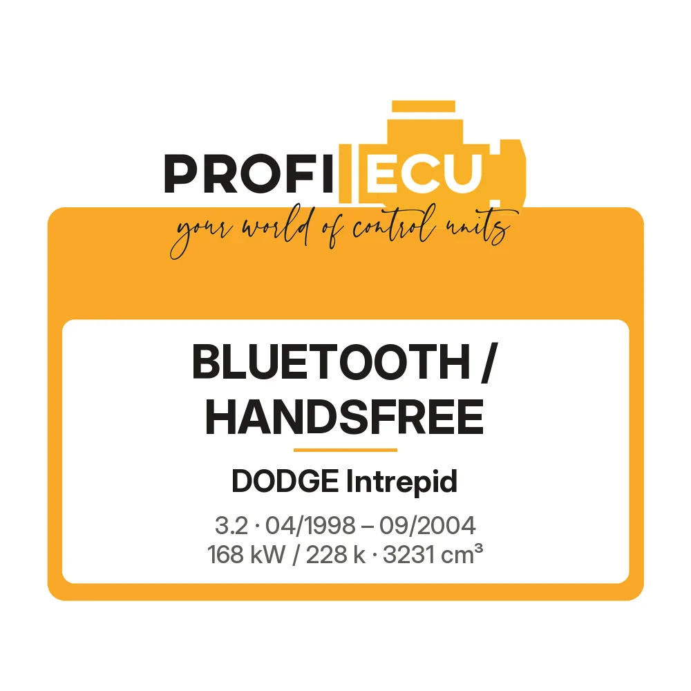 Etiketa ProfiECU: Bluetooth / Handsfree pro Dodge Intrepid 3.2 168 kW