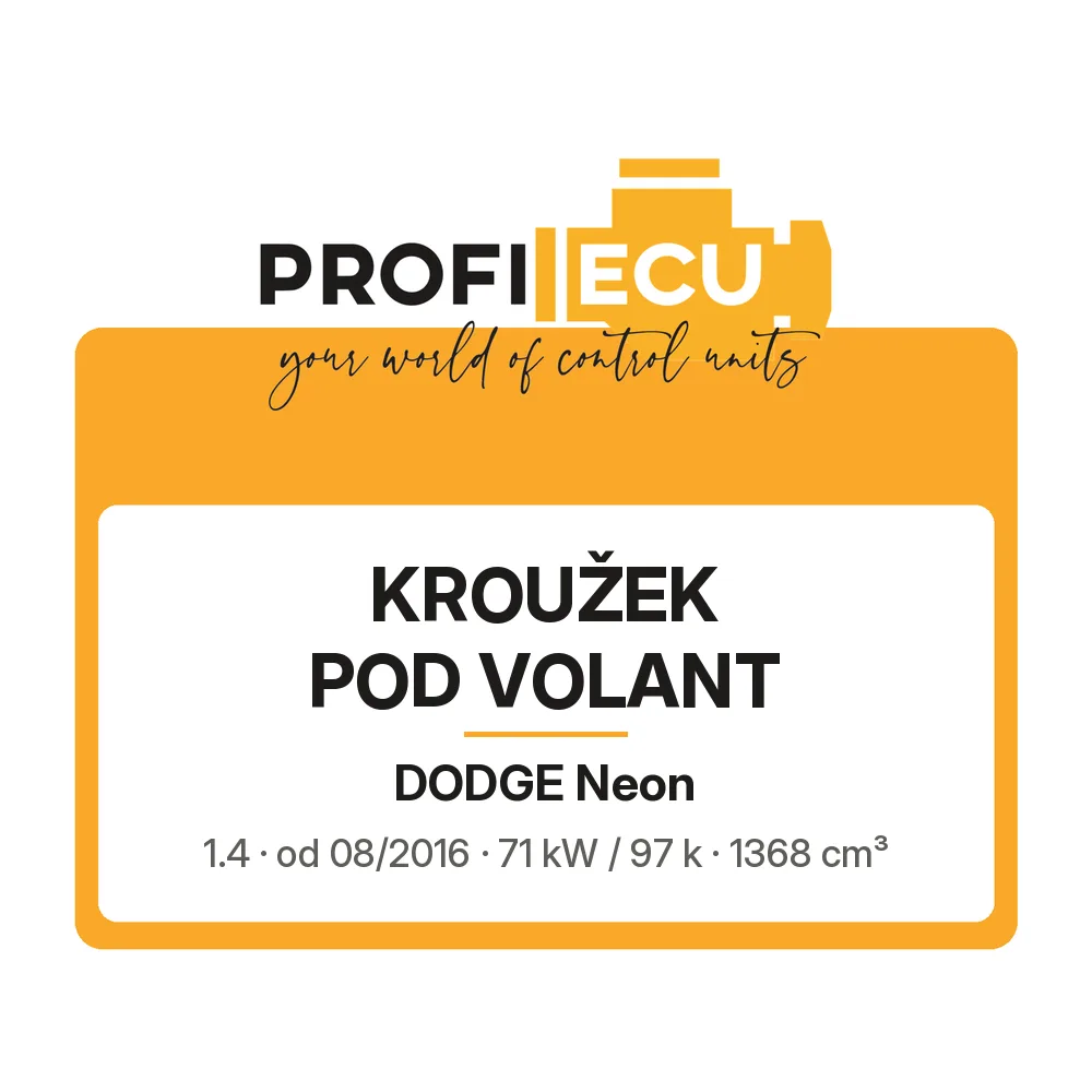 Etiketa ProfiECU: Kroužek pod volant pro Dodge Neon 1.4 71 kW
