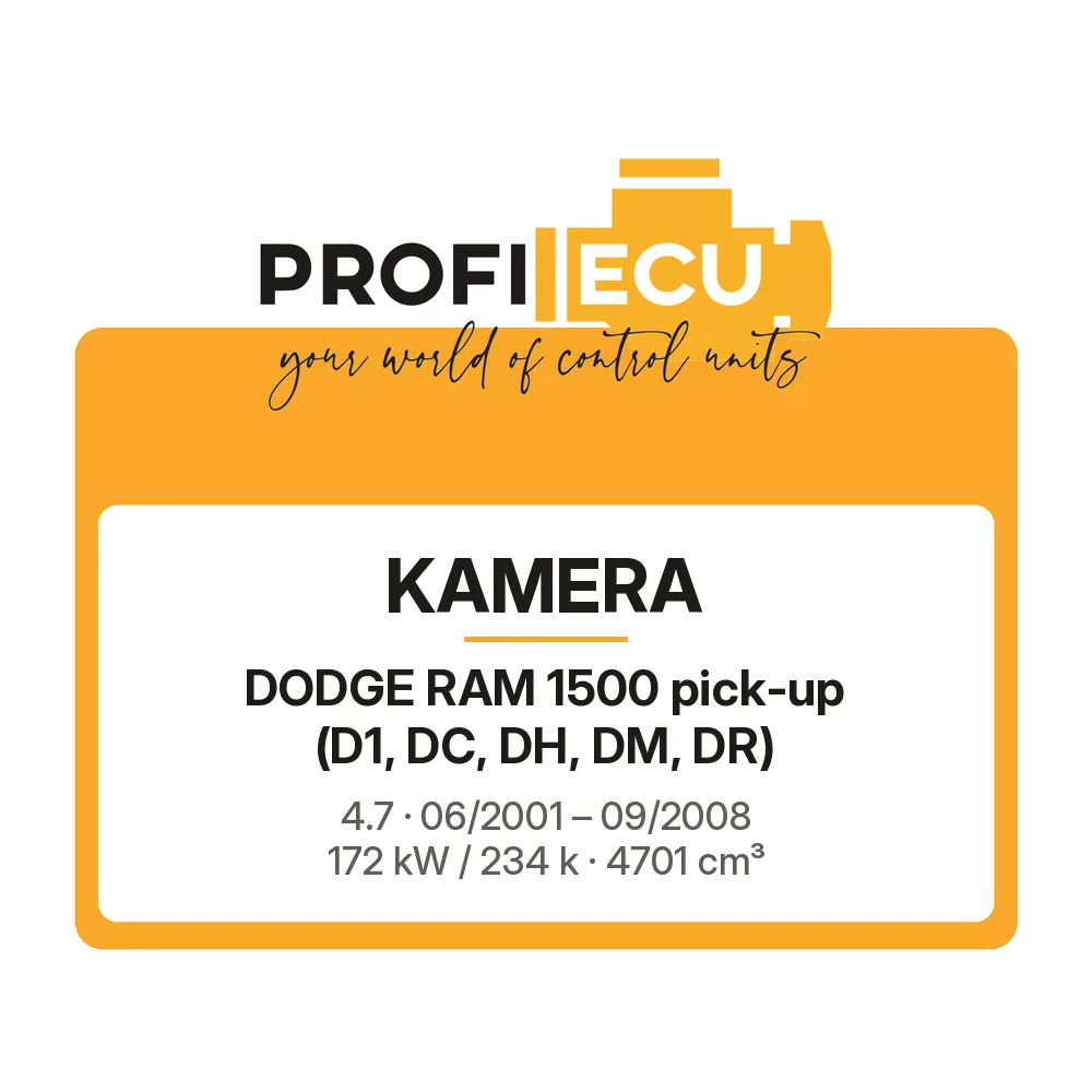 Etiketa ProfiECU: Kamera pro Dodge RAM 1500 pick-up 4.7 172 kW