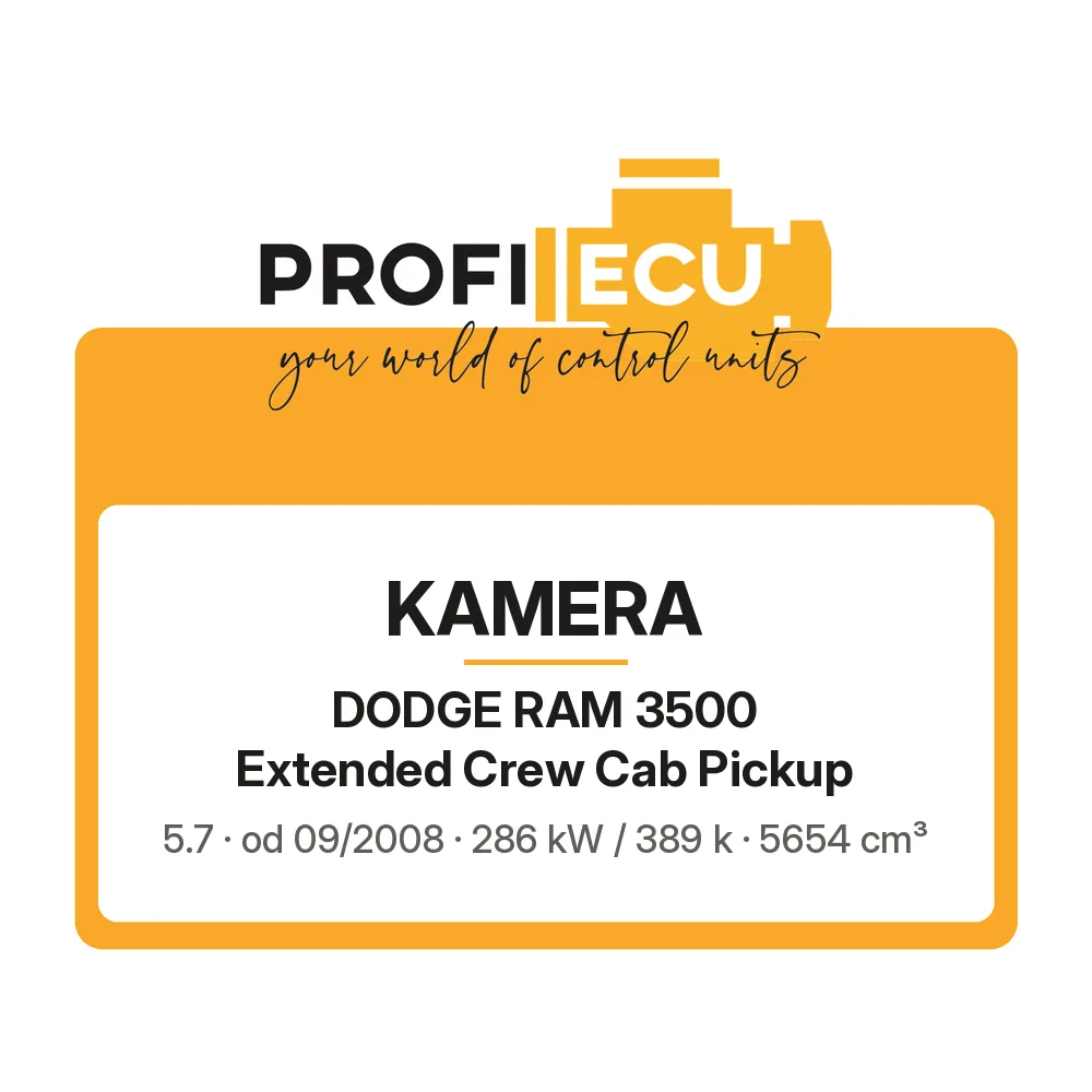 Etiketa ProfiECU: Kamera pro Dodge RAM 3500 Extended Crew Cab Pickup 5.7 286 kW
