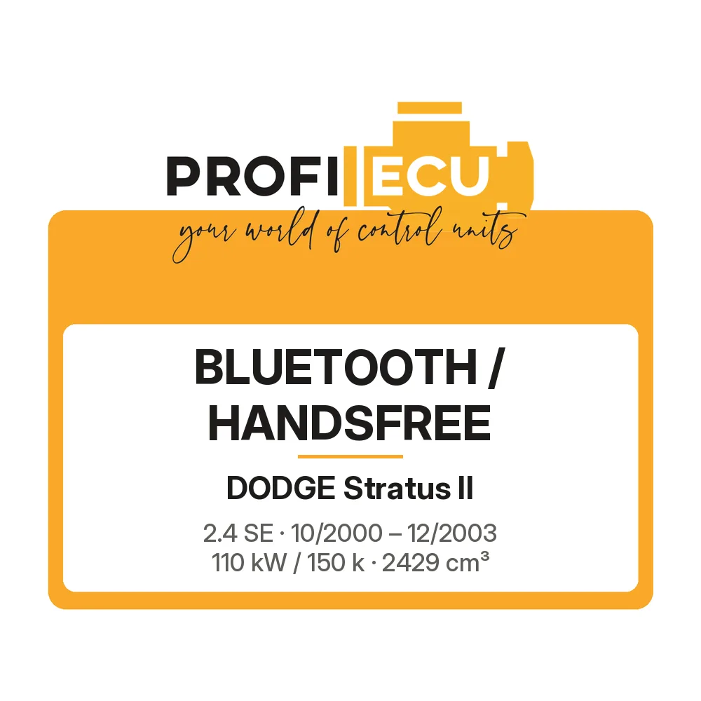 Etiketa ProfiECU: Bluetooth / Handsfree pro Dodge Stratus II 2.4 SE 110 kW