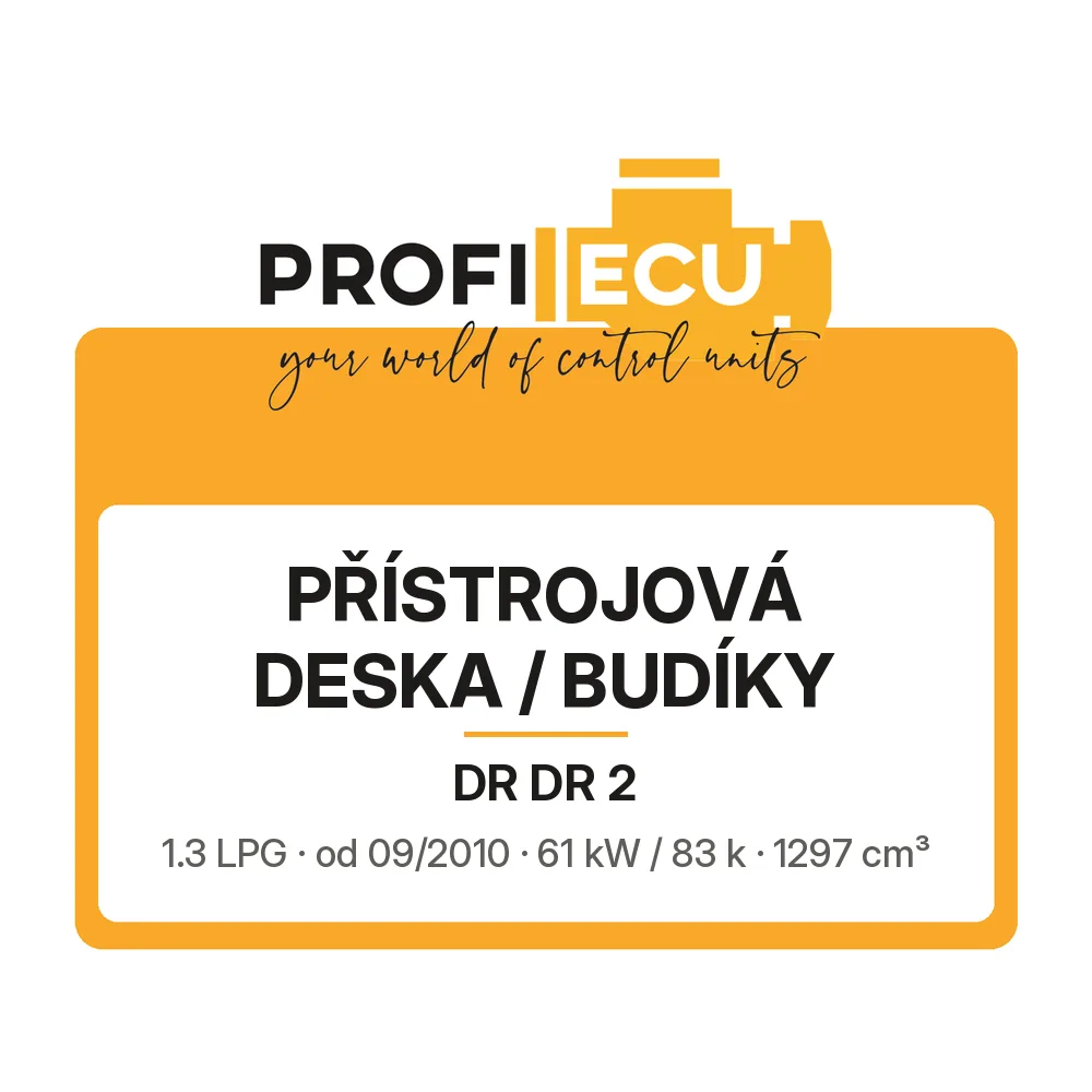 Etiketa ProfiECU: Přístrojová deska / Budíky pro DR DR 2 1.3 LPG 61 kW