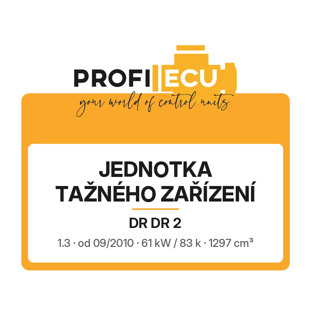 Etiketa ProfiECU: jednotka tažného zařízení pro DR DR 2 1.3 61 kW