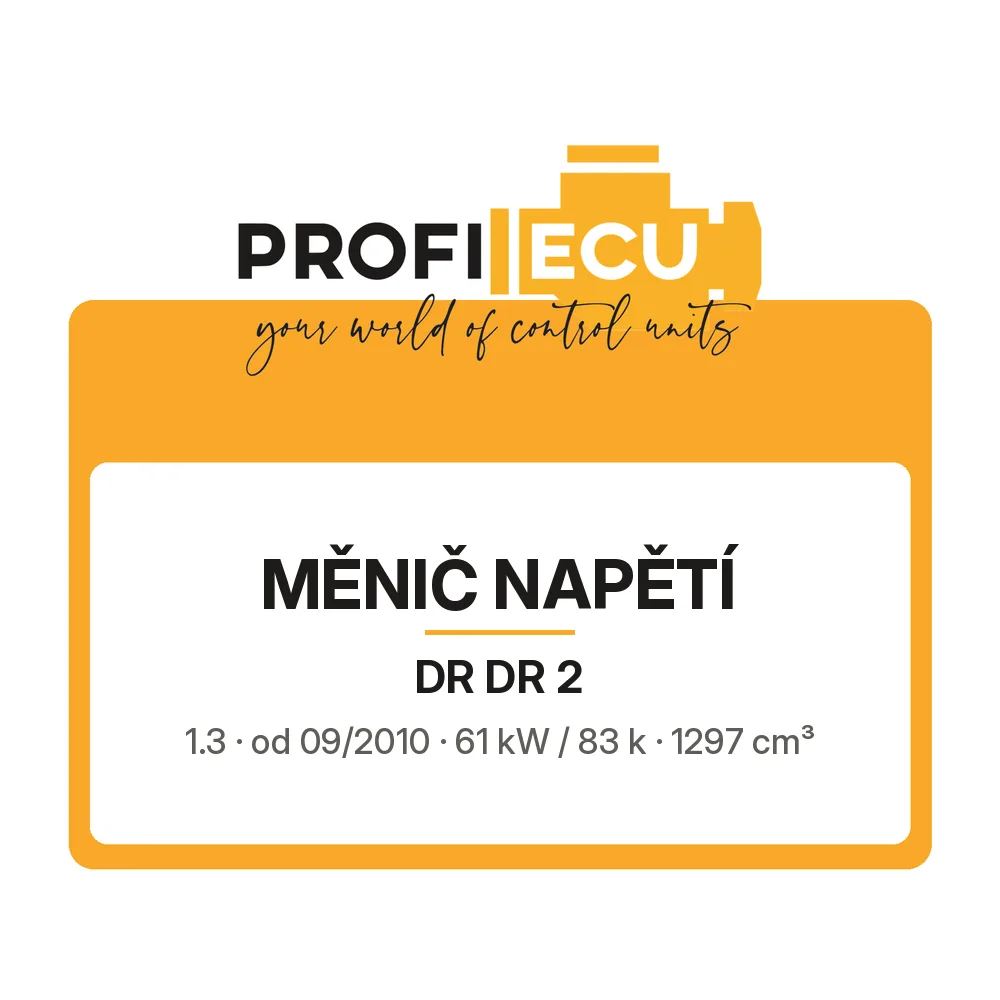 Etiketa ProfiECU: Měnič napětí pro DR DR 2 1.3 61 kW