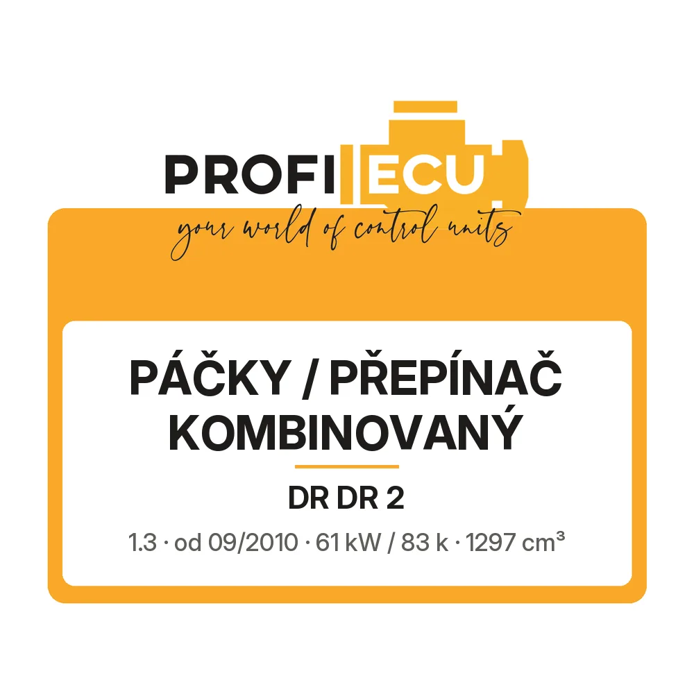 Etiketa ProfiECU: Páčky / Přepínač kombinovaný pro DR DR 2 1.3 61 kW