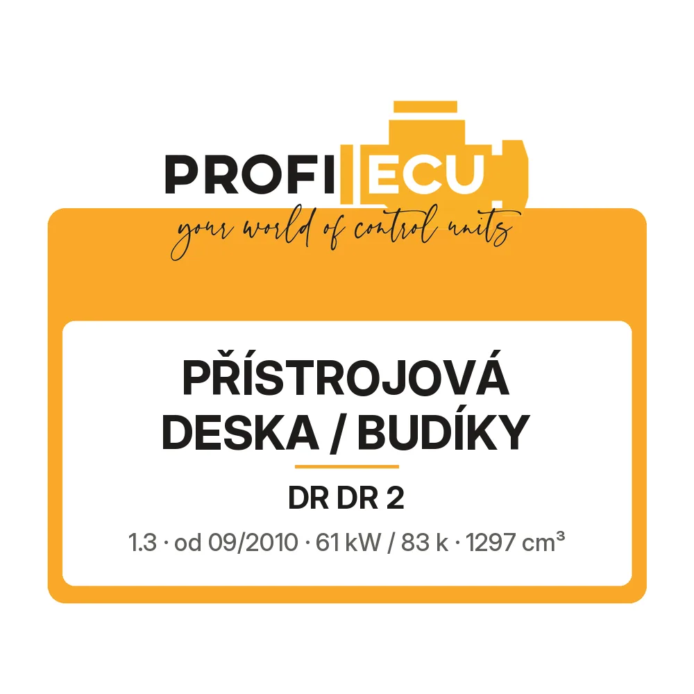 Etiketa ProfiECU: Přístrojová deska / Budíky pro DR DR 2 1.3 61 kW