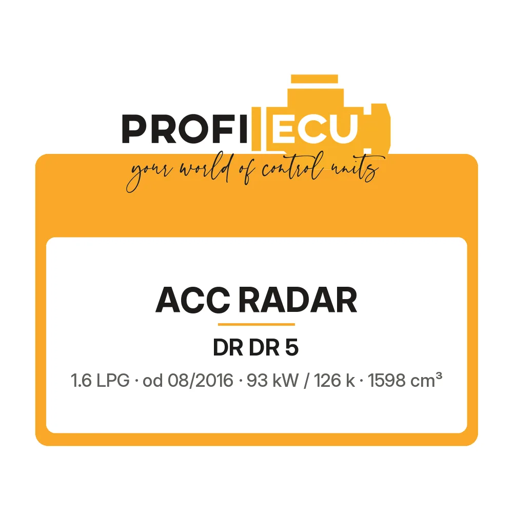 Etiketa ProfiECU: ACC Radar pro DR DR 5 1.6 LPG 93 kW