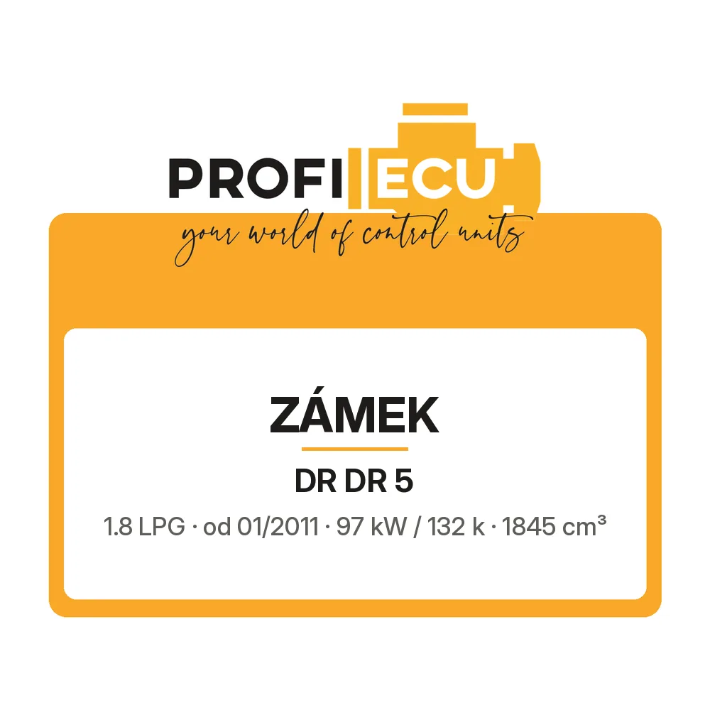 Etiketa ProfiECU: Zámek pro DR DR 5 1.8 LPG 97 kW