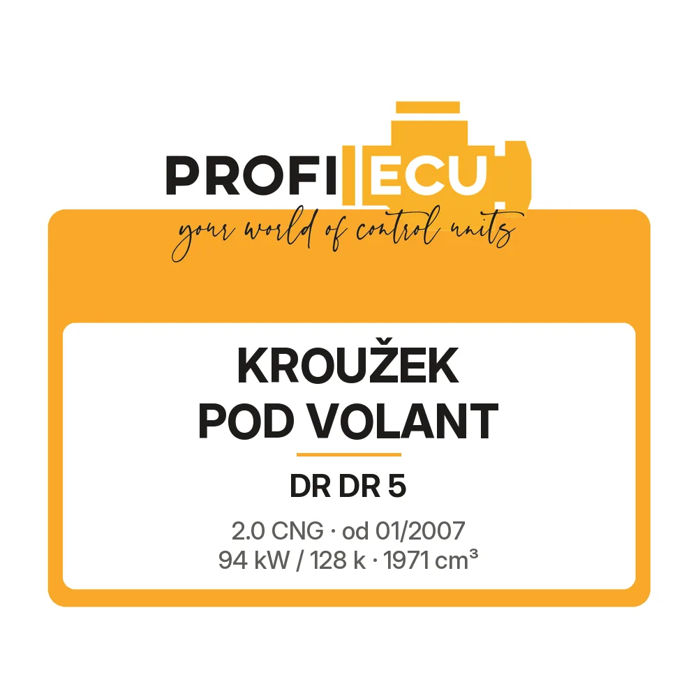 Etiketa ProfiECU: Kroužek pod volant pro DR DR 5 2.0 CNG 94 kW