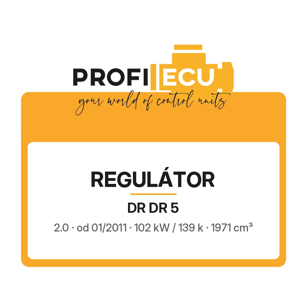 Etiketa ProfiECU: Regulátor pro DR DR 5 2.0 102 kW