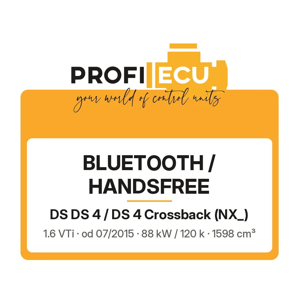Etiketa ProfiECU: Bluetooth / Handsfree pro DS DS 4 / DS 4 Crossback 1.6 VTi 88 kW