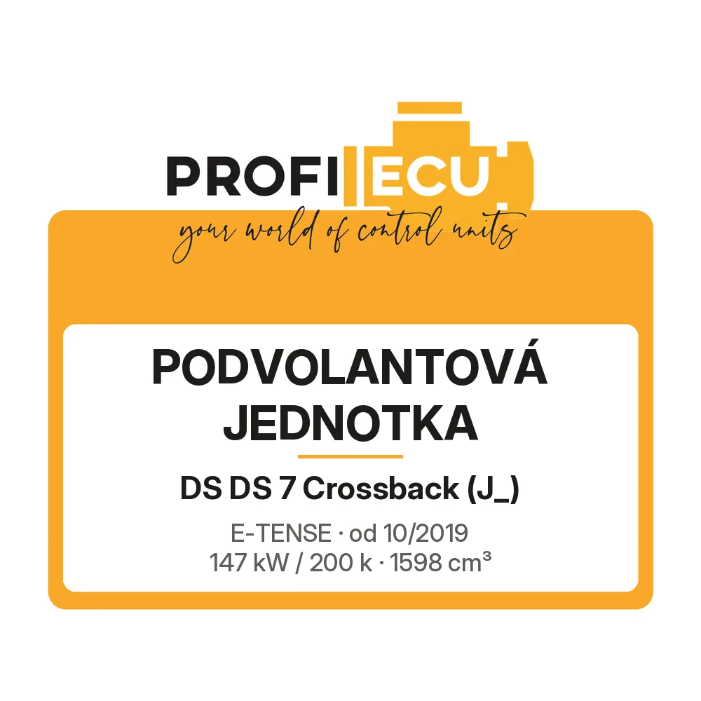 Etiketa ProfiECU: Podvolantová jednotka pro DS DS 7 Crossback E-TENSE 147 kW