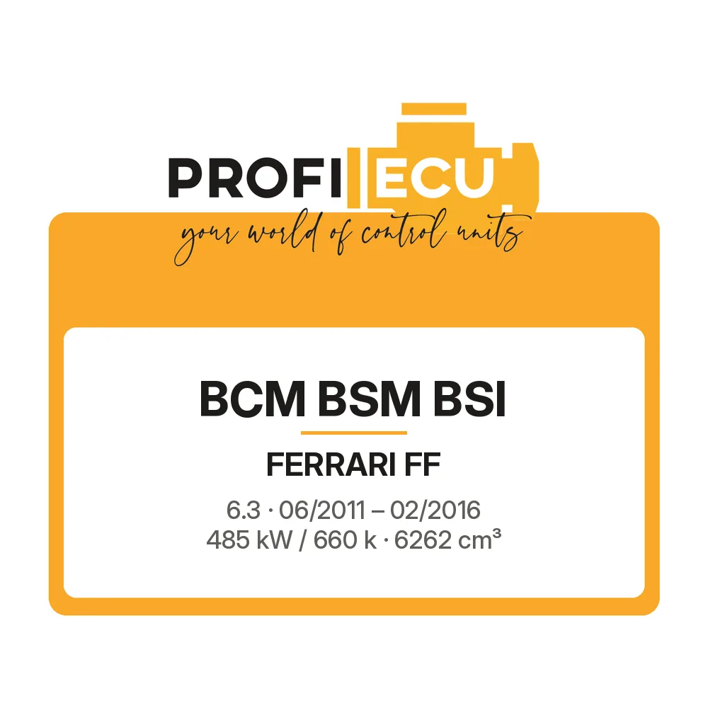 Etiketa ProfiECU: BCM BSM BSI pro Ferrari FF 6.3 485 kW