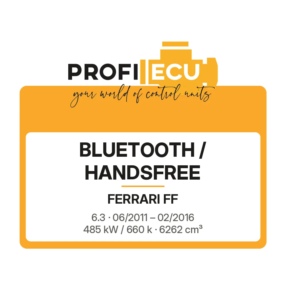 Etiketa ProfiECU: Bluetooth / Handsfree pro Ferrari FF 6.3 485 kW