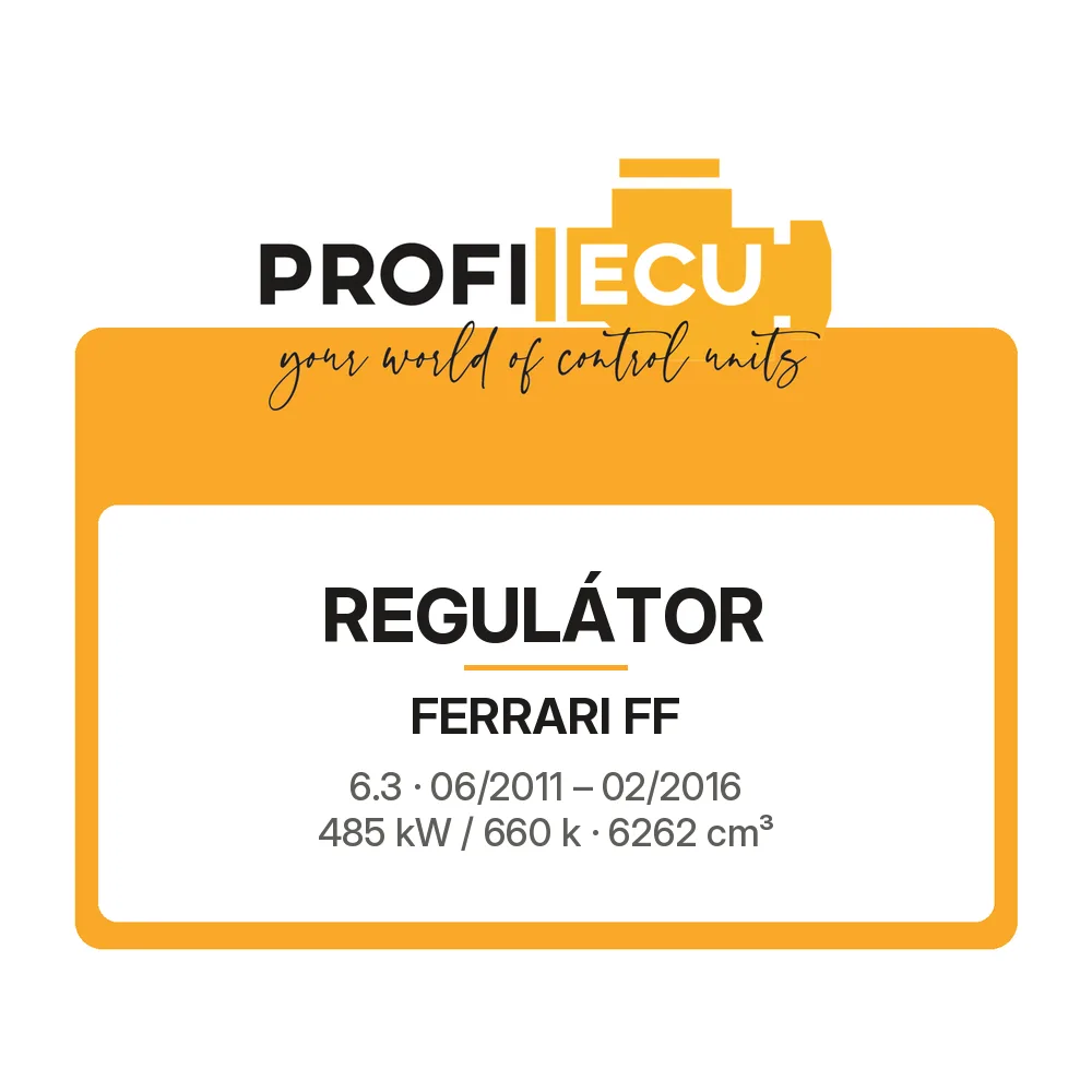 Etiketa ProfiECU: Regulátor pro Ferrari FF 6.3 485 kW