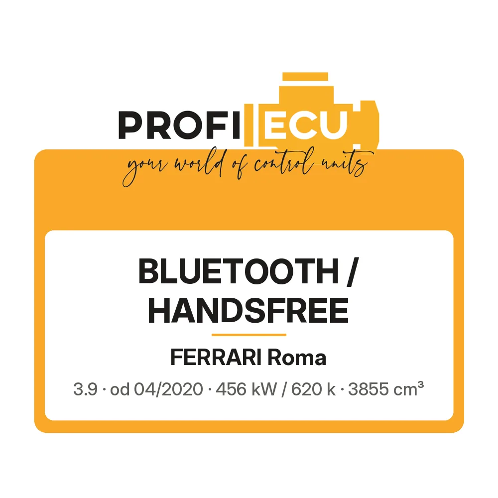 Etiketa ProfiECU: Bluetooth / Handsfree pro Ferrari Roma 3.9 456 kW