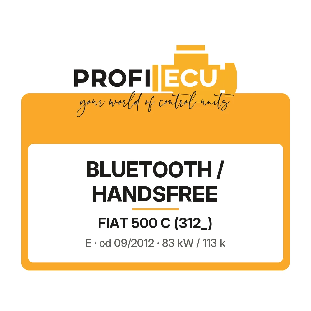 Etiketa ProfiECU: Bluetooth / Handsfree pro Fiat 500 C E