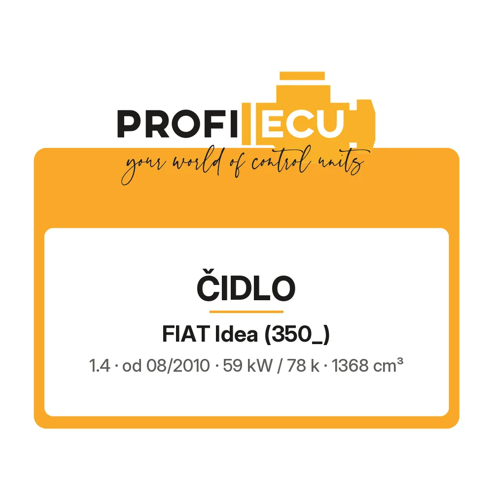 Etiketa ProfiECU: Čidlo pro Fiat Idea 1.4 59 kW