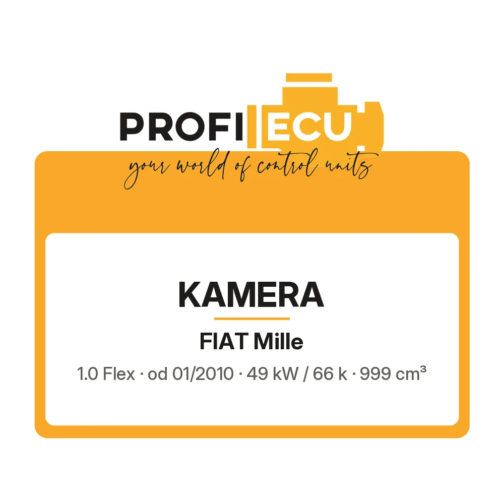 Etiketa ProfiECU: Kamera pro Fiat Mille 1.0 Flex 49 kW