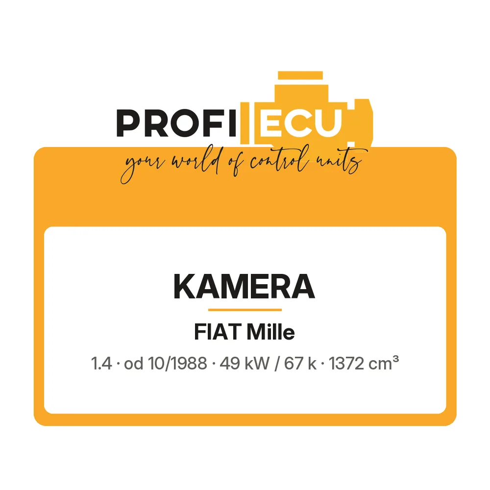 Etiketa ProfiECU: Kamera pro Fiat Mille 1.4 49 kW