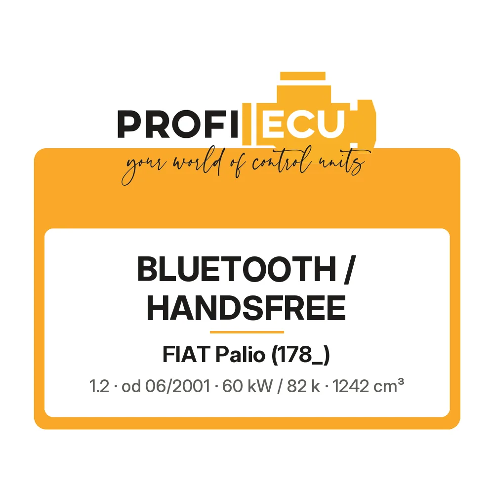 Etiketa ProfiECU: Bluetooth / Handsfree pro Fiat Palio 1.2 60 kW