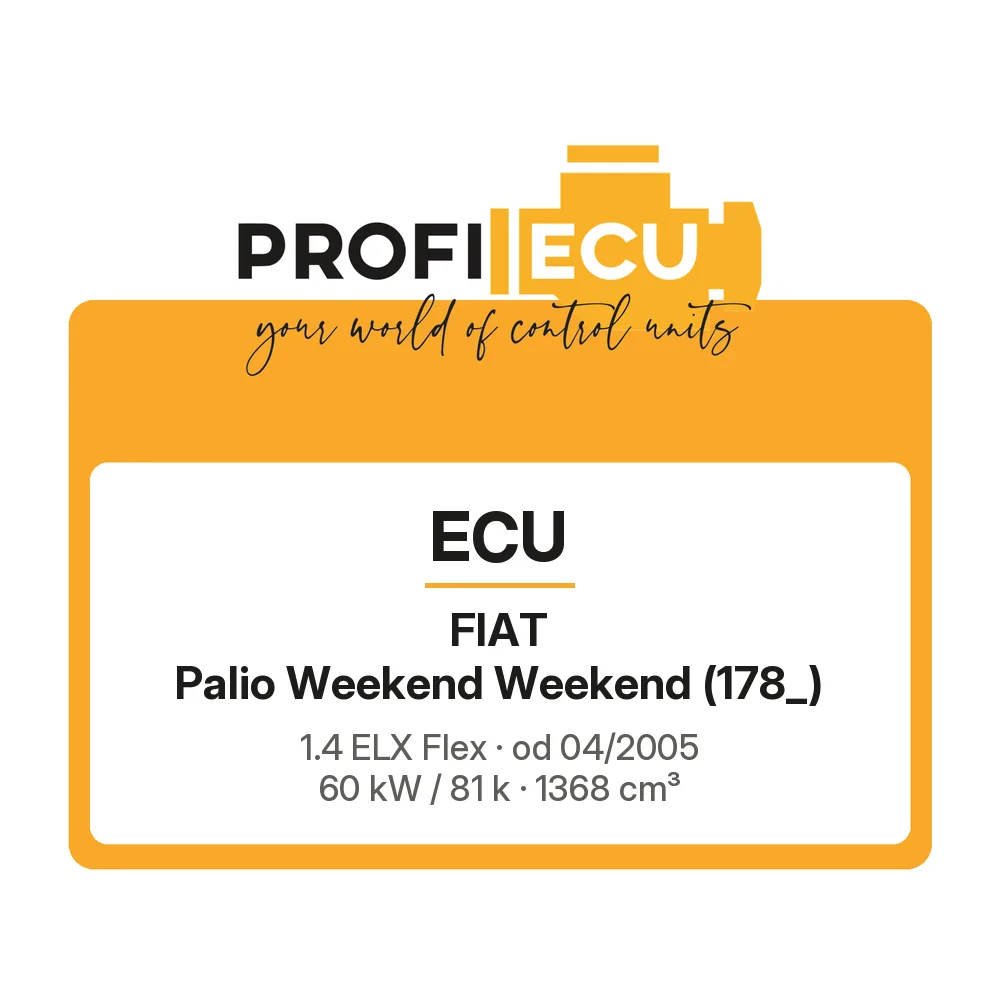 Etiketa ProfiECU: ECU pro Fiat Palio Weekend Weekend 1.4 ELX Flex 60 kW