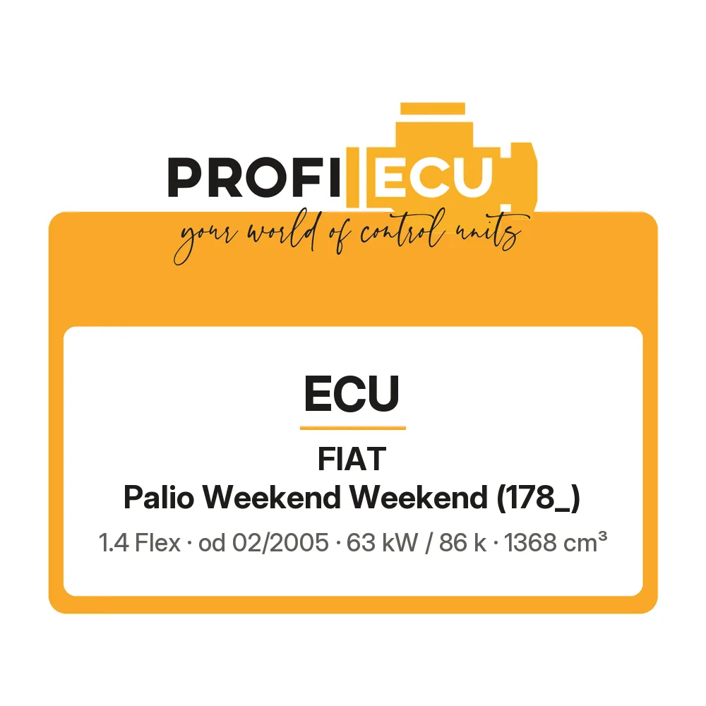 Etiketa ProfiECU: ECU pro Fiat Palio Weekend Weekend 1.4 Flex 63 kW