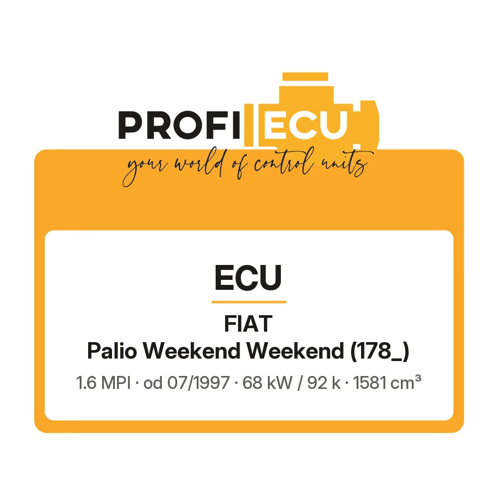 Etiketa ProfiECU: ECU pro Fiat Palio Weekend Weekend 1.6 MPI 68 kW