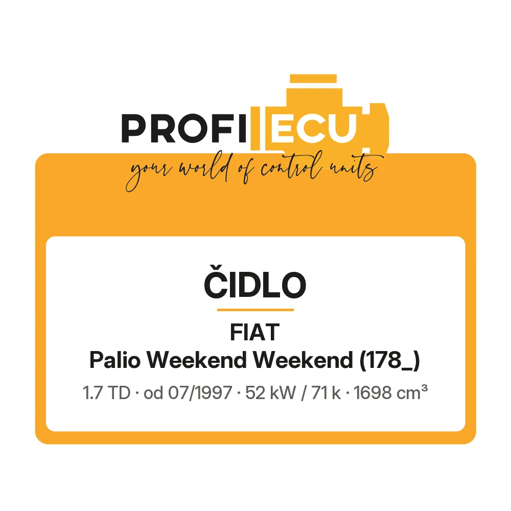 Etiketa ProfiECU: Čidlo pro Fiat Palio Weekend Weekend 1.7 TD 52 kW