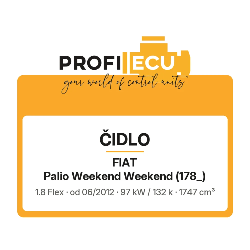 Etiketa ProfiECU: Čidlo pro Fiat Palio Weekend Weekend 1.8 Flex 97 kW