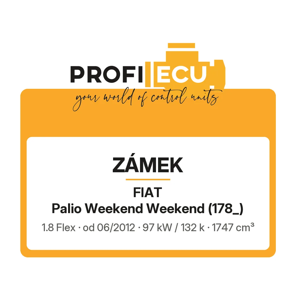 Etiketa ProfiECU: Zámek pro Fiat Palio Weekend Weekend 1.8 Flex 97 kW