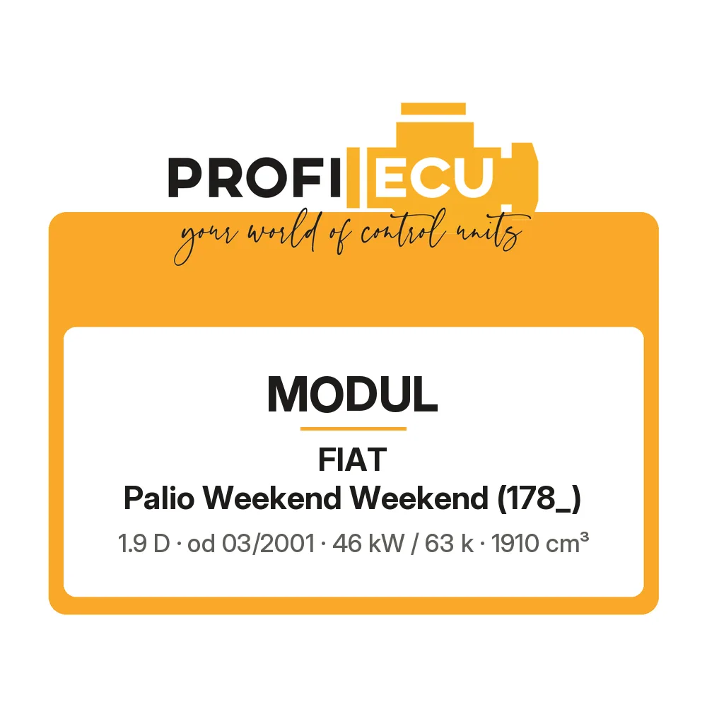 Etiketa ProfiECU: Modul pro Fiat Palio Weekend Weekend 1.9 D 46 kW