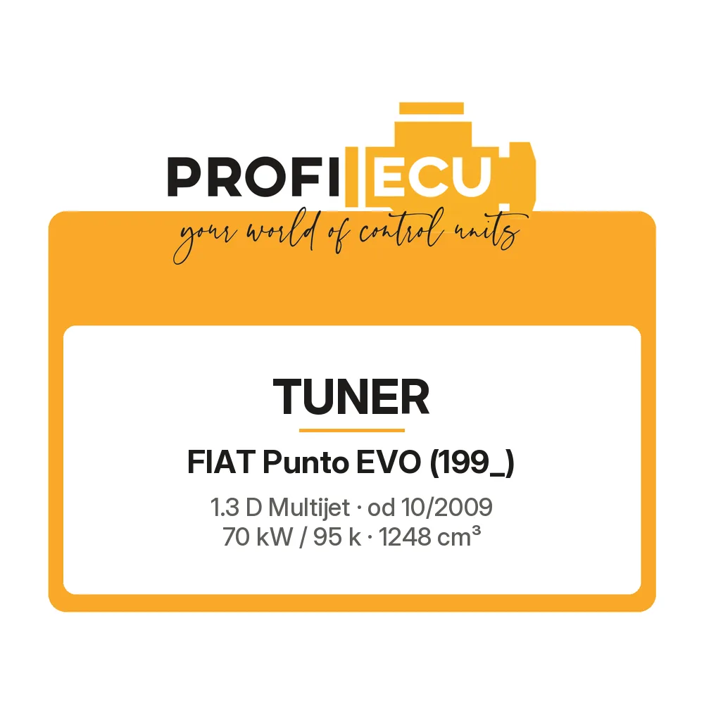 Etiketa ProfiECU: Tuner pro Fiat Punto EVO 1.3 D Multijet 70 kW