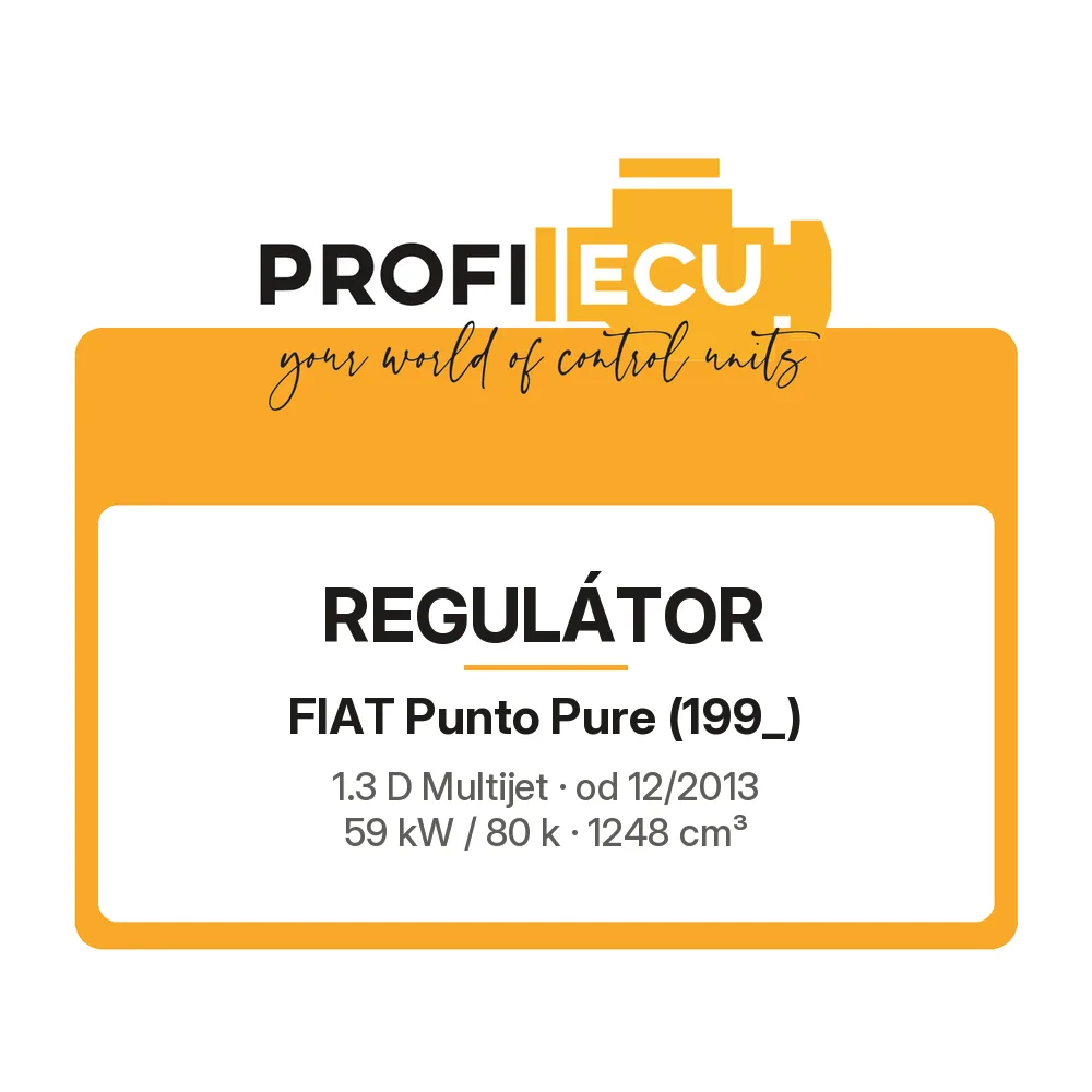 Etiketa ProfiECU: Regulátor pro Fiat Punto Pure 1.3 D Multijet 59 kW