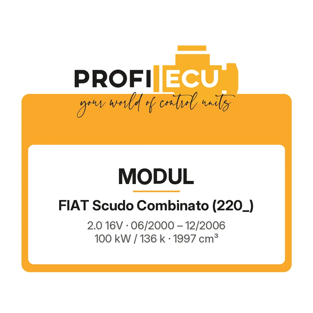 Etiketa ProfiECU: Modul pro Fiat Scudo Combinato 2.0 16V 100 kW