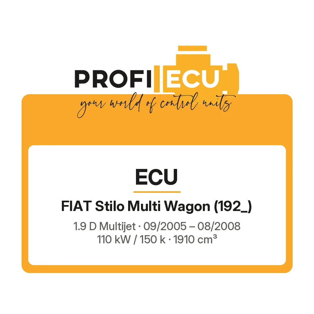 Etiketa ProfiECU: ECU pro Fiat Stilo Multi Wagon 1.9 D Multijet 110 kW