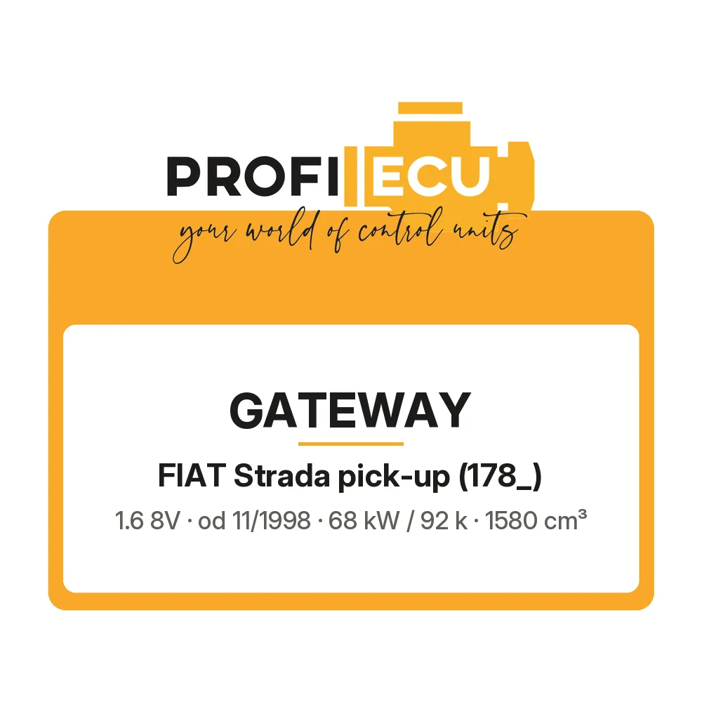 Etiketa ProfiECU: GATEWAY pro Fiat Strada pick-up 1.6 8V 68 kW