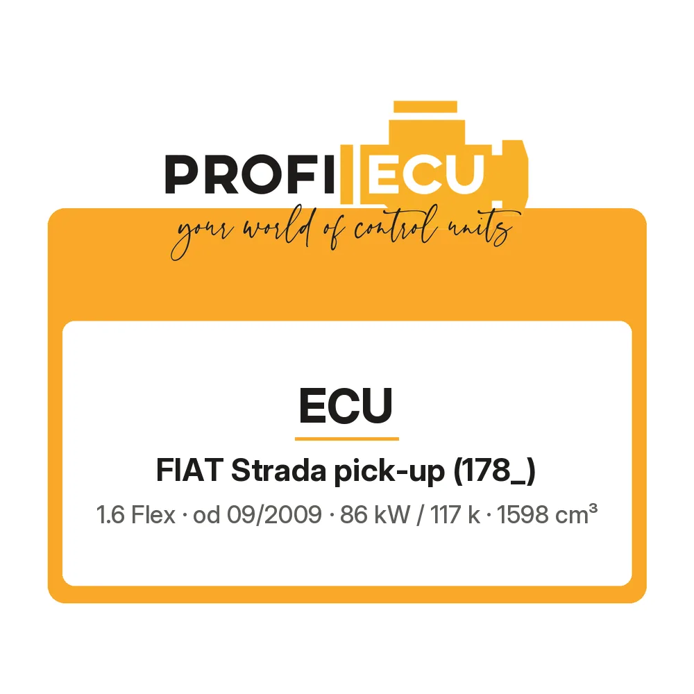 Etiketa ProfiECU: ECU pro Fiat Strada pick-up 1.6 Flex 86 kW