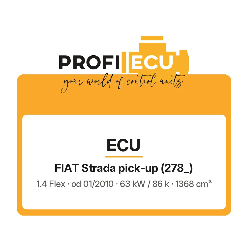 Etiketa ProfiECU: ECU pro Fiat Strada pick-up 1.4 Flex 63 kW