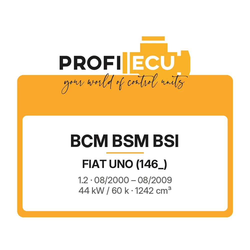 Etiketa ProfiECU: BCM BSM BSI pro Fiat UNO 1.2 44 kW
