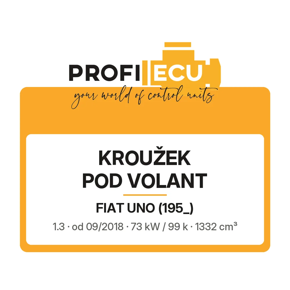 Etiketa ProfiECU: Kroužek pod volant pro Fiat UNO 1.3 73 kW