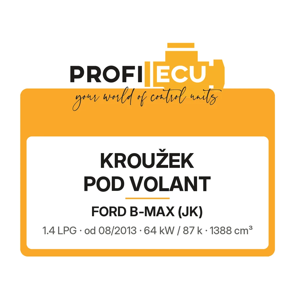 Etiketa ProfiECU: Kroužek pod volant pro Ford B-MAX 1.4 LPG 64 kW