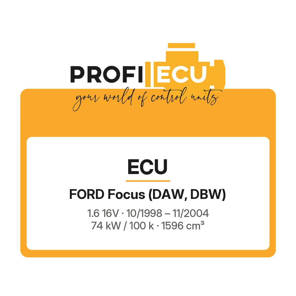 Etiketa ProfiECU: ECU pro Ford Focus 1.6 16V 74 kW