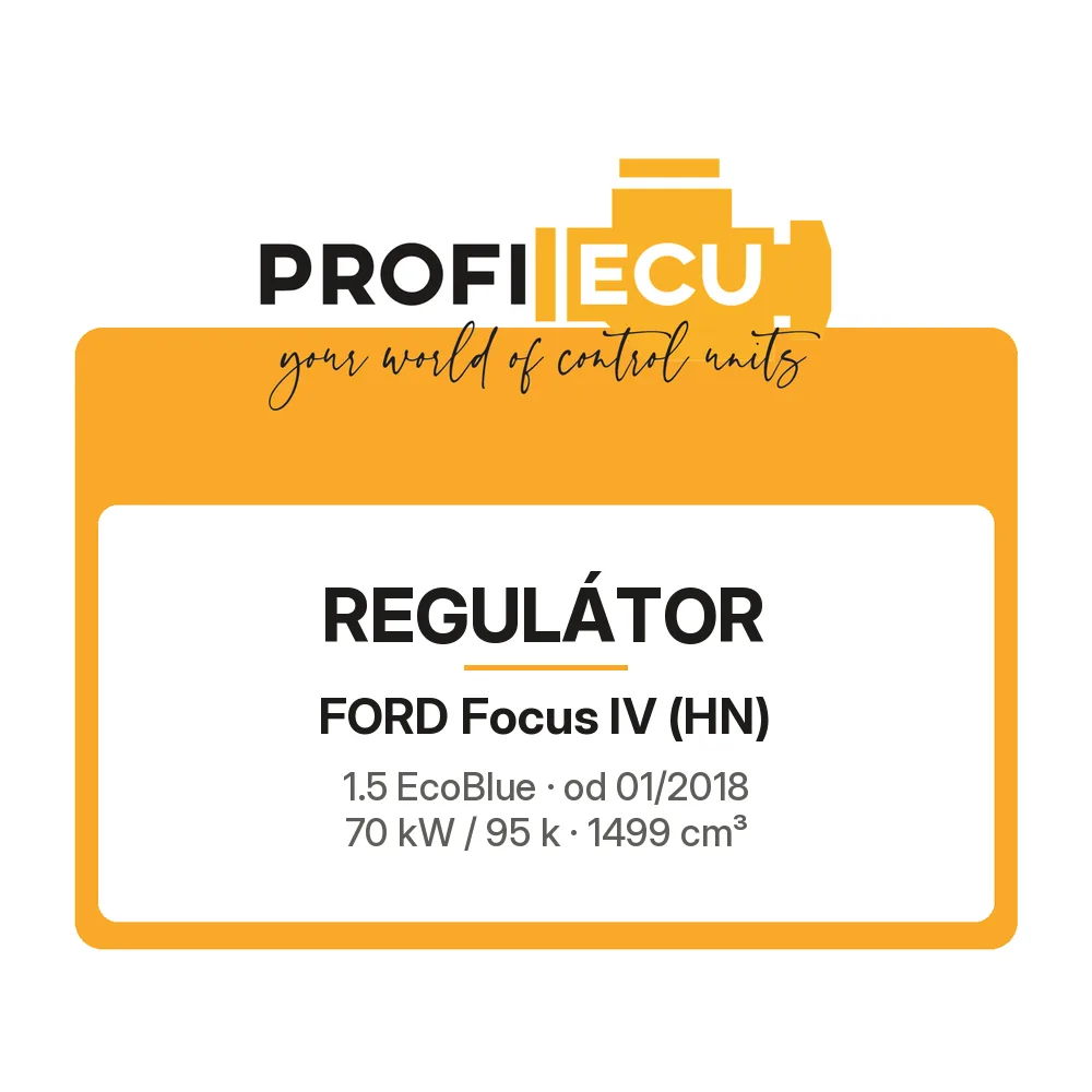Etiketa ProfiECU: Regulátor pro Ford Focus IV 1.5 EcoBlue 70 kW