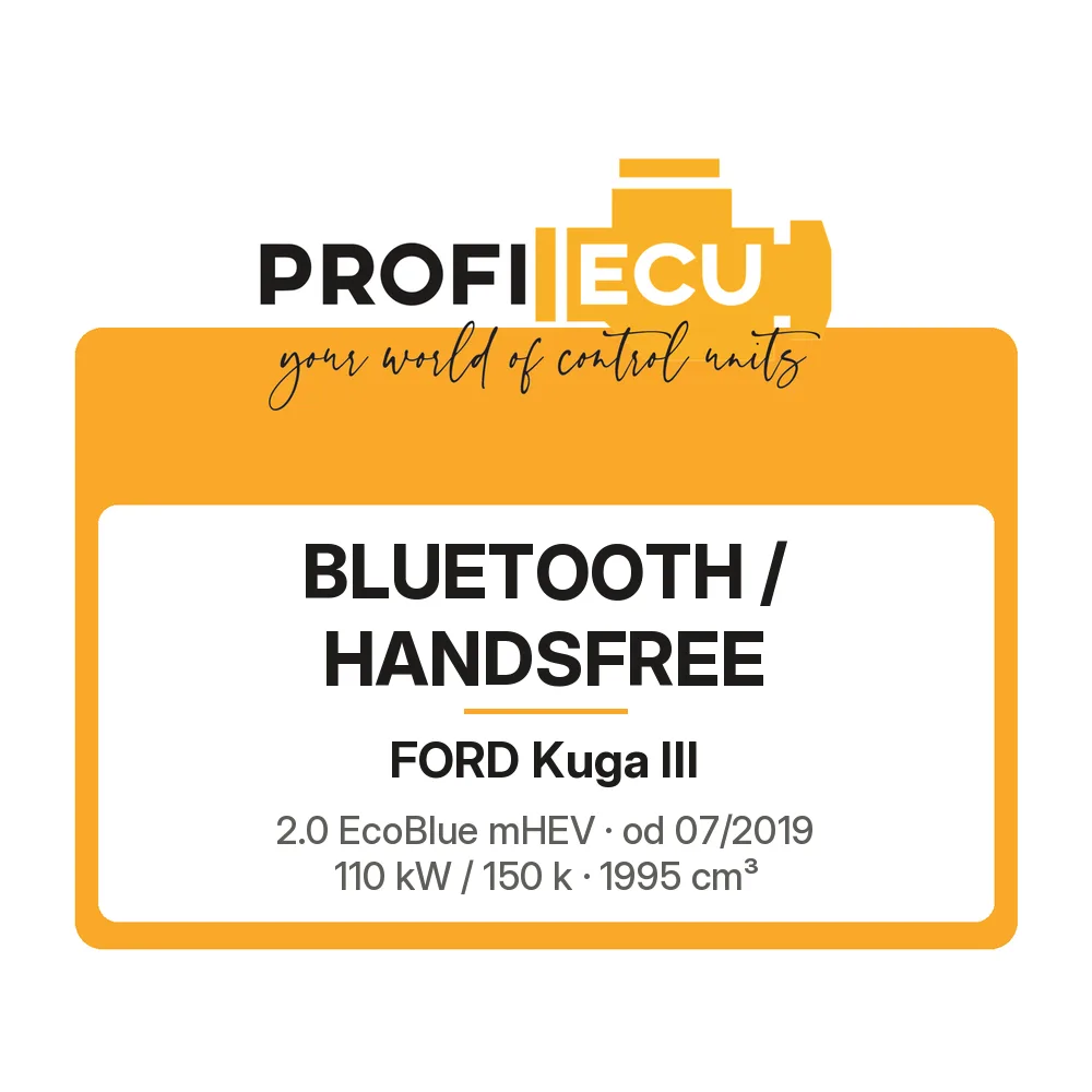 Etiketa ProfiECU: Bluetooth / Handsfree pro Ford Kuga III 2.0 EcoBlue mHEV 110 kW